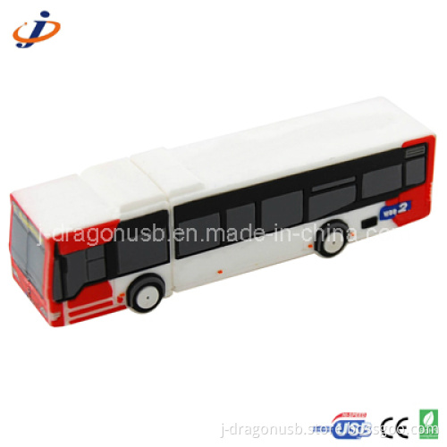 Custom PVC 3D Bus Shape USB Flash Memory
